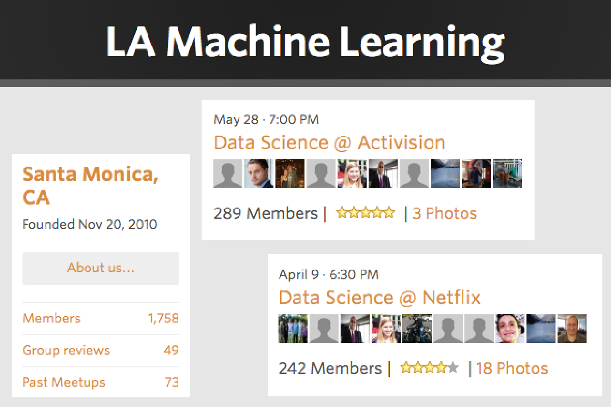 Meetup Groups: LA Machine Learning