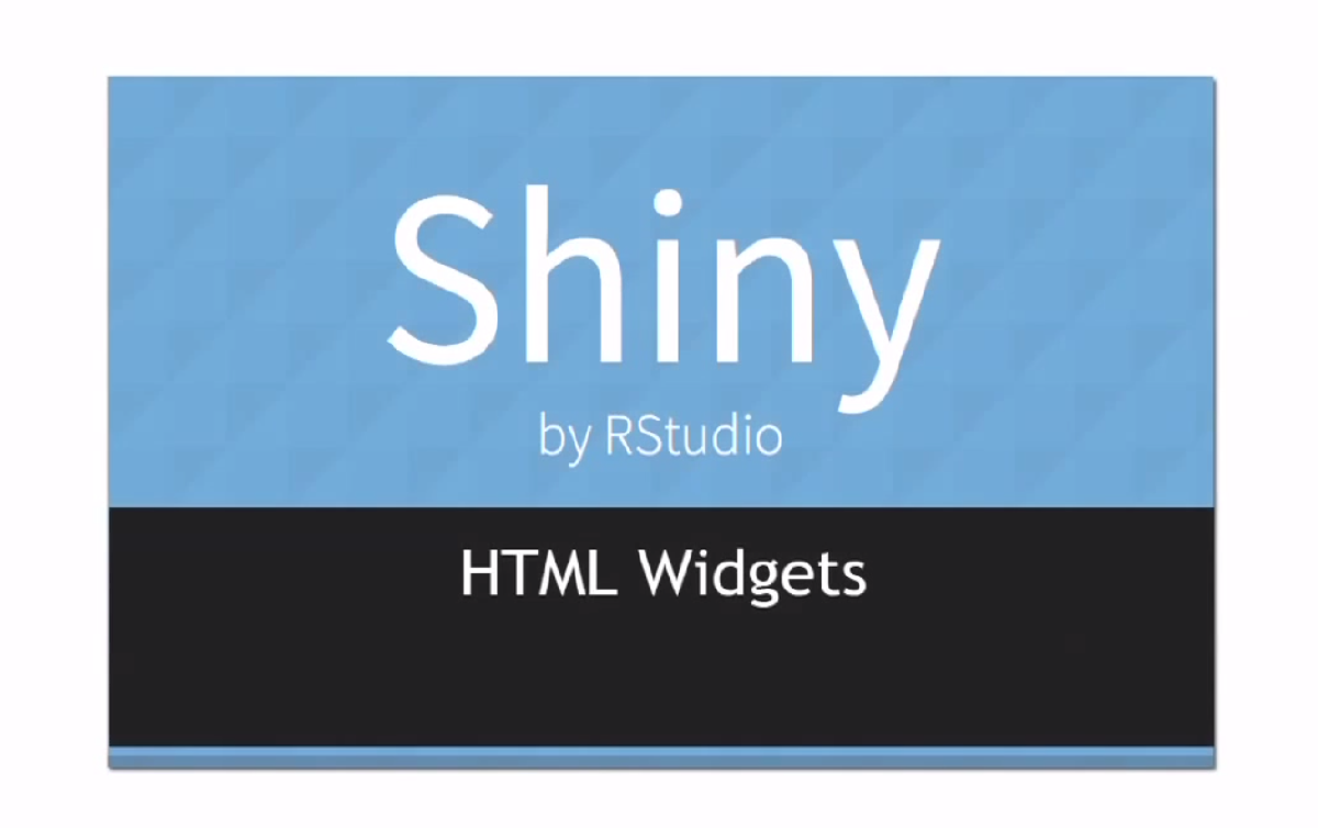 Yihui Xie presents HTML Widgets
